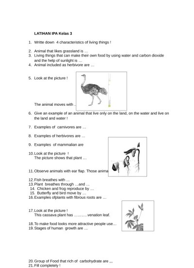 Pada post kali ini rinfajrin akan membagikan bagaimana cara membuat kincir angin kelas 3 sd ya. Top Pdf Latihan Ipa Kelas 3 123dok Com