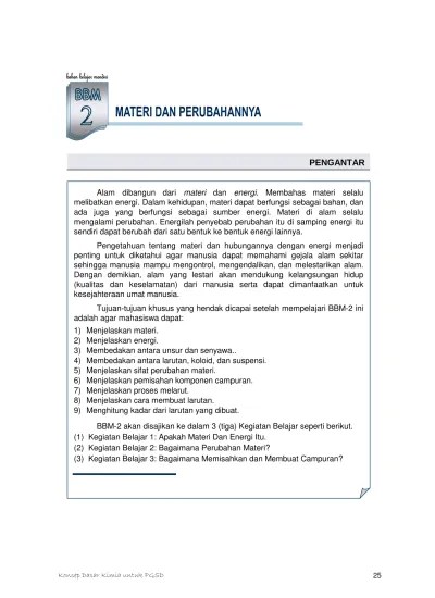 Salah satu metode pemisahan yang paling sederhana . Top Pdf Bab 3 Klasifikasi Materi Dan Perubahannya 123dok Com
