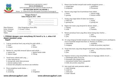 Untuk siswa madrasah ibtidaiyah kelas i. Unduh Soal Soal Ulangan Harian Uh Kelas 5 Semester 2 Lengkap Semua Mata Pelajaran Soal Uh 4 Pai