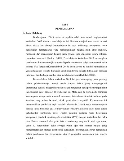 Ipa smp kelas 7 semester 2 jual buku ipa kelas vii smp/mts semester. Top Pdf Pendahuluan Pengembangan Lembar Kerja Siswa Lks Pendamping Ipa Untuk Smp Kelas Vii Semester 2 Berdasarkan Kurikulum 2013 123dok Com