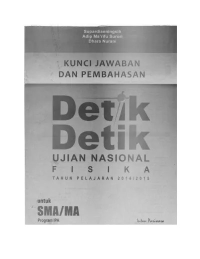 Buku pedoman guru kurikulum 2014. Top Pdf Fisika Kunci Jawaban Detik Detik Ipa 123dok Com
