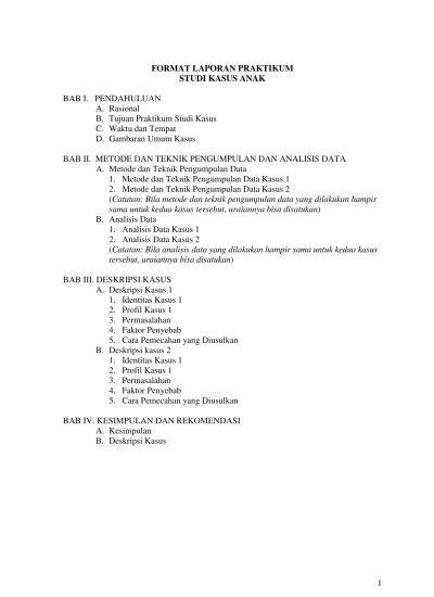 Dengan memberikan produk berupa bahan ajar lks yang komunikatif dan. Top Pdf Ppb Studi Kasus Anak Bahan Ajar Format Laporan Solehuddin 123dok Com