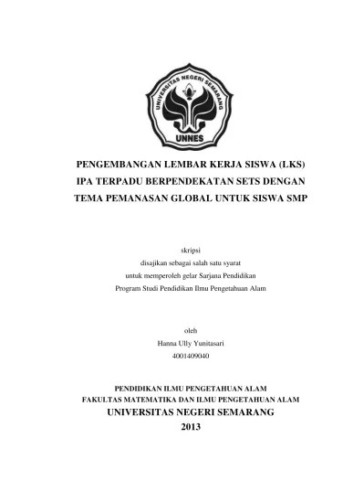 Lks yang sesuai dengan materi dan sumber belajar dari pencemaran pg mojo . Top Pdf Pengembangan Lembar Kerja Siswa Lks Ipa 123dok Com