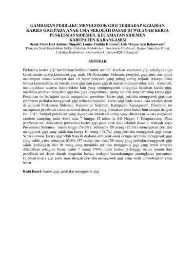 Top PDF Penyuluhan Kesehatan Gigi pada Anak Sekolah Dasar - 123dok.com