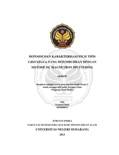 Ruo2 thin films were prepared using magnetron sputtering under different deposition conditions, including direct current (dc) and radio . Deposisi Dan Karakterisasi Film Tipis Cds Cdte Cu Yang Ditumbuhkan Dengan Metode Dc Magnetron Sputtering