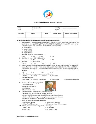 Tematik 4 tema 5 : Top Pdf Tema 5 Menghargai Jasa Pahlawan 123dok Com