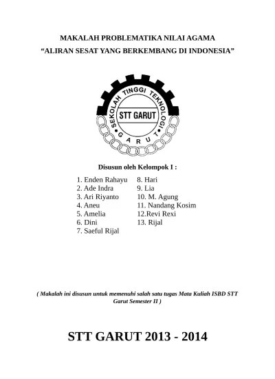 Pertama, munkin saja benar bahwa islam sudah diperkenalkan dan masuk ke indonesia pada abad 1 h, sebagaimana yang. Top Pdf Makalah Nilai Nilai Keadilan Dalam Agama 123dok Com