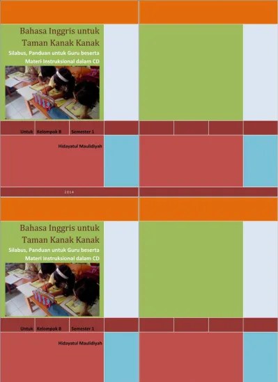 Deskripsi buku pandai bahasa inggris untuk tk b semester 1 murah edukasi buku. Silabus Dan Materi Instruksional Bhs Inggris Di Taman Kanak Kanak
