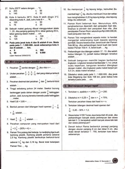 Kirim soal klik di sini (hanya untuk koordinator soal). Top Pdf Ulangan Harian 1 Matematika Dan Soal Tri Out Online 3 123dok Com