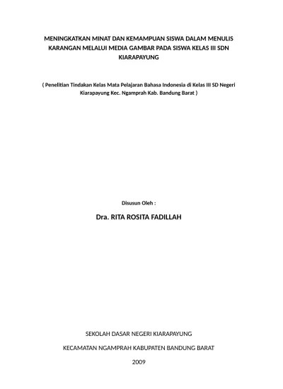 Proposal ptk meningkatkan pemahaman konsep keyakinan hari kiamat melalui media audio visual bagi siswa kelas vi sdn peng. Contoh Penelitian Tindakan Kelas Ptk Guru Sd Lengkap Ptk Pai Kelas 4