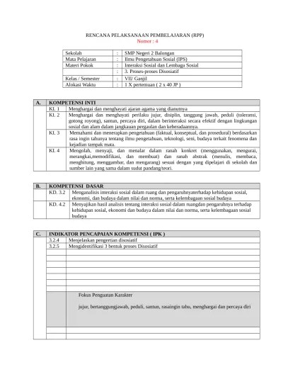 rpp pjok kelas 7 kurikulum 2013 revisi 2016 semester 1 dan 2 rpp penjas vii 1 12 0 5. Top Pdf Rpp Ips Kurikulum 2013 Kelas 7 Arsip Sekolah Prosem 123dok Com