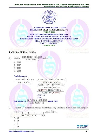 Ketik jawaban dari anagram di. Soal Dan Pembahasan Pertidaksamaan Nilai Mutlak