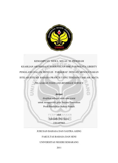 Perangkat cd rpp produktif smk kurikulum 2013 revisi 2018 kls x,. Kemampuan Siswa Kelas Xi Program Keahlian Akomodasi Perhotelan Smk Pariwisata Liberty Pemalang Dalam Menulis Paragraf Dengan Menggunakan