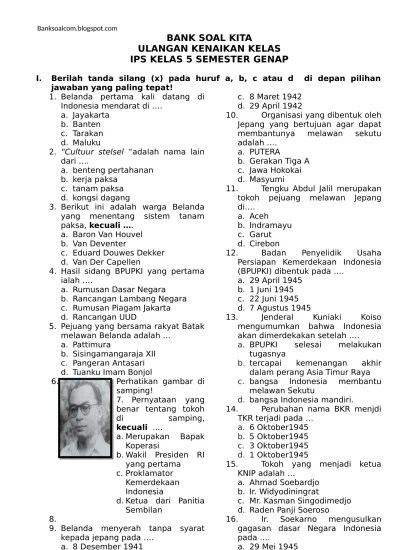 Top pdf soal latihan ukk uas ips kelas 5 semester 2 (genap) dan kunci jawaban dikompilasi oleh 123dok.com. Top Pdf Soal Uas Sd Dan Mi Kelas 5 Ukk Ips 5 2 123dok Com