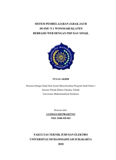 Penelitian ini bertujuan untuk menanamkan nilai wawasan kebangsaan dan patriotisme melalui pembelajaran sejarah di sma negeri 1 wonosari. Top Pdf Pembuatan Sistem Informasi Perpustakaan Smu N 1 Wonosari Klaten 123dok Com