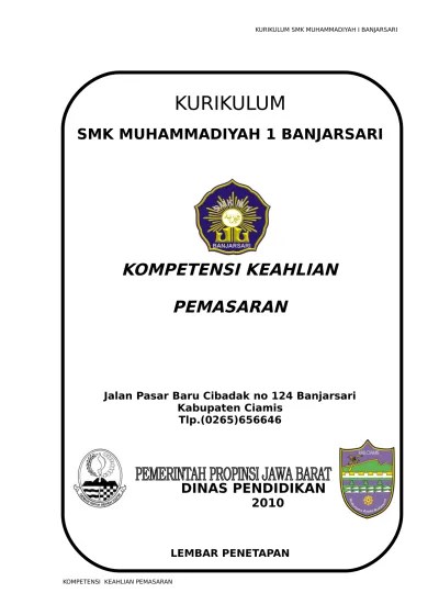 Smk makmur 1 cilacap yang terletak di jl.pucang no.59 gumilir berdiri pada bulan juni 1997. Top Pdf Ktsp Akuntansi Smk Makmur 1 Cilacap 123dok Com