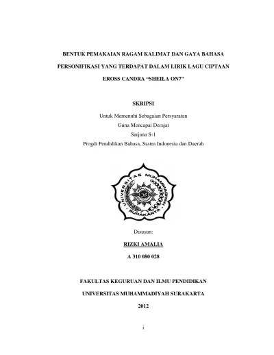 Bagi pengguna serta penikmat musik telah . Diksi Dan Gaya Bahasa Pada Lirik Lagu Berbahasa Using Banyuwangi Diction And Language Style Of Song Lyric Banyuwangi Using Languange