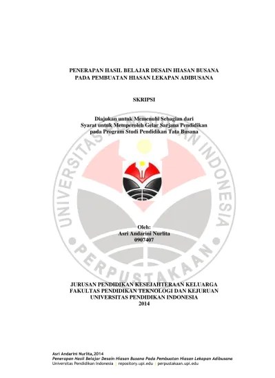 Bekasi bacabukudong 1 tambah ke wishlist. Silabus Desain Hiasan Busana Docx