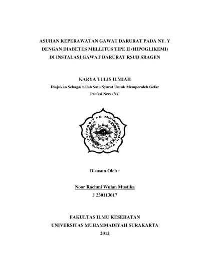Lakukan dc syok 360 joule d. Asuhan Keperawatan Gawat Darurat Pada Ny Y Dengan Diabetes Mellitus Tipe Ii Hipoglikemi Asuhan Keperawatan Gawat Darurat Pada Ny Y Dengan Diabetes Mellitus Tipe Ii Hipoglikemi Di Instalasi Gawat Darurat Rsud Sragen