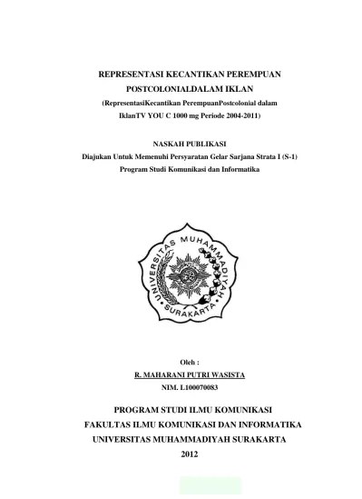 musik dangdut tidak termasuk dalam jenis musik tradisional nusantara karena. Top Pdf Representasi Kecantikan Dalam Video Klip Bercahaya Analisis Semiotika John Fiske Dalam Iklan Kosmetik Ponds 123dok Com