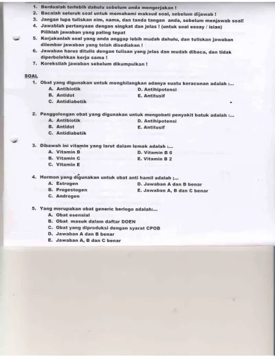 Soal dan jawaban skb rekam medis cpns 2019. Top Pdf Rekam Medis Uas Biomedic 3 Patologi 1 123dok Com