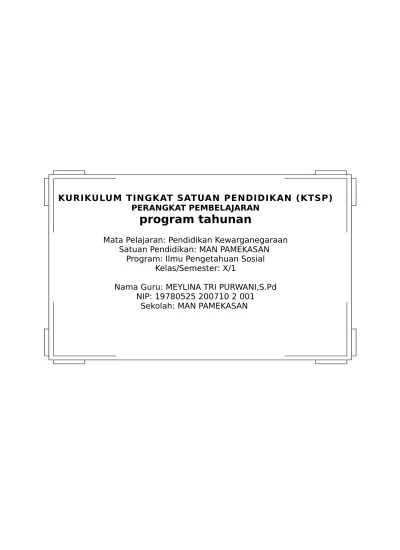 Prota promes pai sma/smk kelas x, xi, xii kurikulum 2013 ini merupakan file terbaru yang akan kami share untuk sekedar rujukan dalam menyusun perangkat pembelajaran pai (pendidikan agama islam) sebagai mata pelajaran wajib jenjang sma. Sma Klas X Kkm Pkn Kelas X