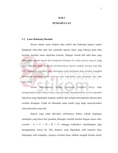 Notasi sigma, barisan dan deret. Ta Perancangan Dan Pembuatan Program Yang Digunakan Untuk Koversi Notasi Prefix Infix Dan Postfix Serta Simulasi Stack Dalam Struktur Data