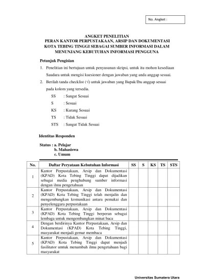 Hasil dari penelitian ini adalah : Peran Kantor Perpustakaan Arsip Dan Dokumentasi Kota Tebing Tinggi Sebagai Sumber Informasi Dalam Menunjang Kebutuhan Informasi Pengguna