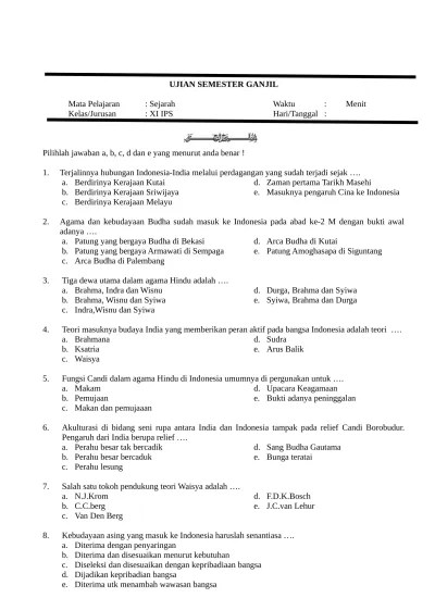 Mongoloid 2 contoh soal pg prakarya & kwu kelas xii semester 1 kurikukulum 2013 beserta b. Top Pdf Soal Uts Fiqih Kelas X Xi Xii Semester 1 Ganjil Kumpulin Soal Uts1fiqihkelasx 123dok Com