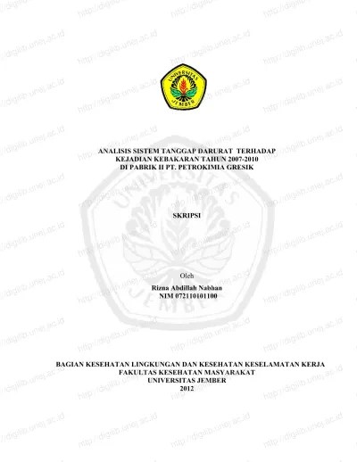 Kebocoran pipa yang mengandung gas amonia tersebut menyebabkan 30 karyawan mengalami keracunan yang harus dirawat di rumah sakit (hasan, 2017). Top Pdf Analisis Tanggap Darurat Kebocoran Gas Amoniak Di Pabrik I Pt Petrokimia Gresik 123dok Com