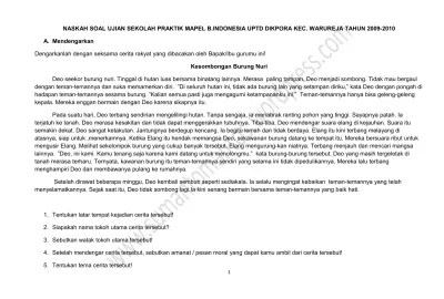 Mata pelajaran yang diujikan dalam ujian praktek : Top Pdf Ujian Praktek Kelas 6 123dok Com