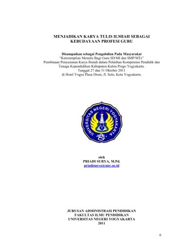 Persyaratan bagi guru pegawai negeri sipil untuk naik pangkat; . Top Pdf Ibm Bagi Guru Guru Sekolah Dasar Untuk Peningkatan Karya Tulis Ilmiah Di Kelurahan Sedatigede Kabupaten Sidoarjo 123dok Com