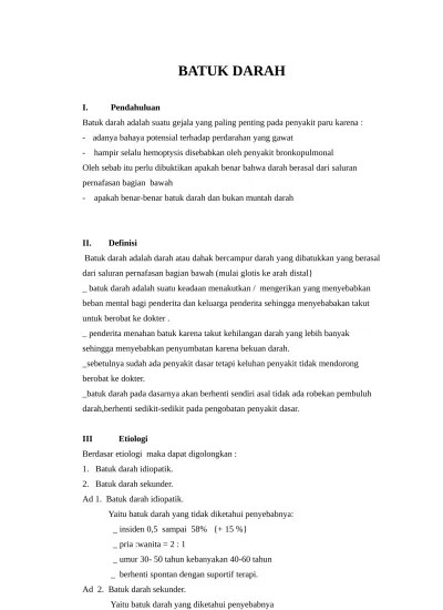 Batuk hanyalah sebuah gejala, bukan suatu penyakit. Top Pdf Batuk Darah 123dok Com
