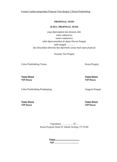 84925097 contoh proposal paud pdf document. 20160719 Format Lembar Pengesahan Proposal S2