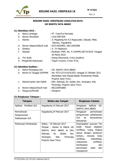 Maybe you would like to learn more about one of these? Resume Ud Wahyu Jaya Abadi