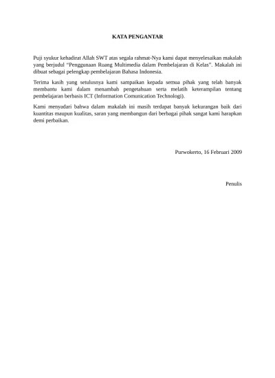 Subang, februari 2018 tim penyusun i daftar isi kata pengantar. Top Pdf Contoh Kata Pengantar Belajarpsikologi Com Makalah 123dok Com