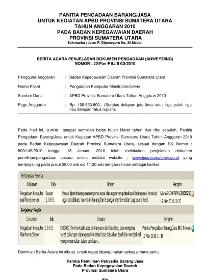 Pejabat pengadaan tersebut bertugas merencanakan kebutuhan, mengadakan dan menyerahkan hasil pengadaan barang/jasa pemerintah kepada pejabat penerima hasil . Sk Penerimaan Barang