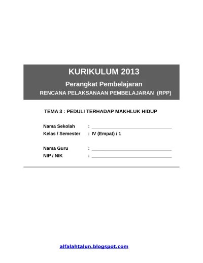Rpp ini bertujun untuk menemukan ide pokok dan informasi penting serta menyajikannya dalam bentuk diagram, mengembangkannya dengan . Top Pdf Rpp Sd Kelas 6 Semester 1 Selamatkan Makhluk Hidup 123dok Com