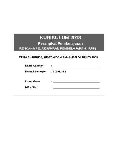 Rpp k13 kelas 1 sd revisi terbaru berikut ini adalah rencana pembelajaran yang kami ambil dari source internet yang terpercaya dan kami sajikan dalam versi . Top Pdf Rpp Kurtilas Sd Kelas 1 Semester 2 Peristiwa Alam 123dok Com