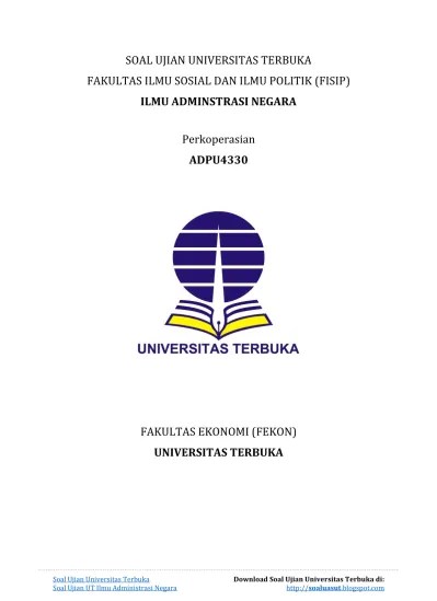 Soal Ujian Ut Ilmu Administrasi Negara Adpu4510 Perbandingan Administrasi Negara Dilengkapi Kunci Jawaban Dengan Gambar Kunci Setelah diselenggarakan konferensi tsb th 1952 perhatian thd ANP semakin meningkat terbukti semakin banyaknya karya tulis dlm bidang tsb dipelopori William J.