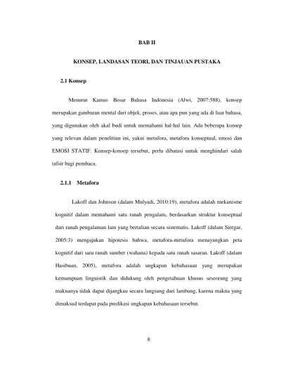 Metafora Emosi dalam Bahasa Batak Toba