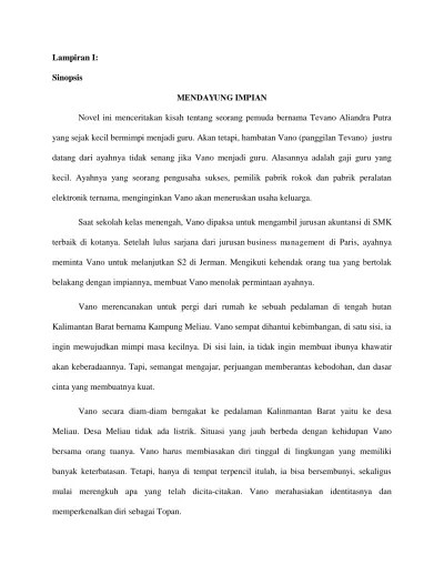 Kepribadian Tokoh Utama dalam Novel Mendayung Impian Karya Reyhan M.  Abdurohman: Analisis Psikologi Sastra