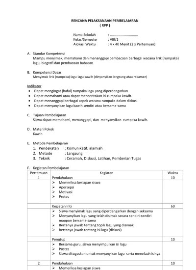 Kembang jahe laos · 4. Top Pdf Rpp Bahasa Sunda Kelas Smp Vii Semester 2 123dok Com