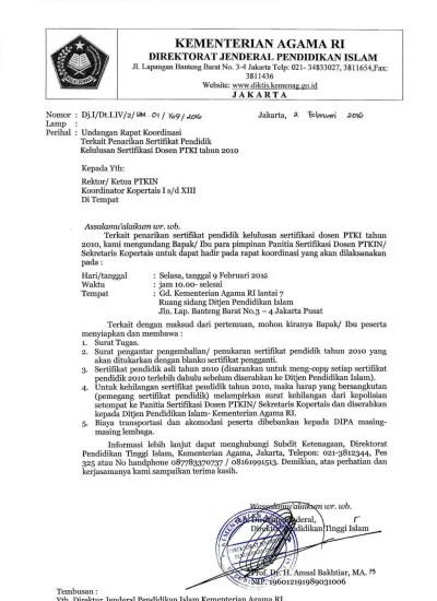 Latar belakang penerapan tnde ini mengacu pada peraturan menteri pan dan rb nomor 6 tahun 2011 tentang pedoman umum tata naskah dinas elektronik di. Top Pdf Undangan Rapat Koordinasi Penyelenggara Dms 123dok Com