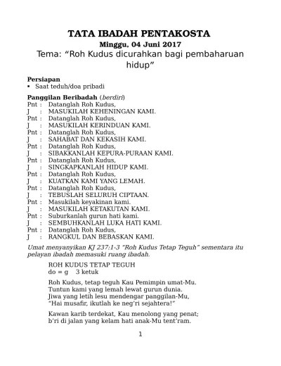 Top PDF hari Pentakosta - 123dok.com