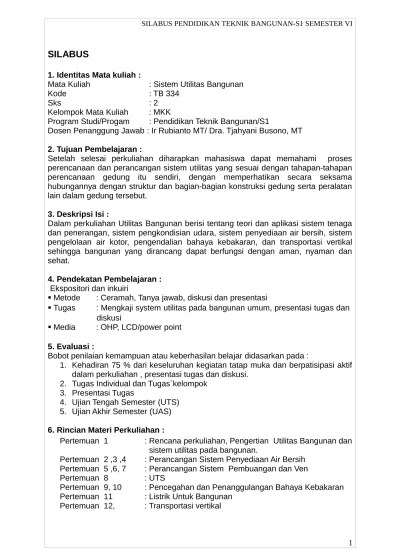 Architect , indonesia , utilitas bangunan. Top Pdf Sistem Utilitas 123dok Com