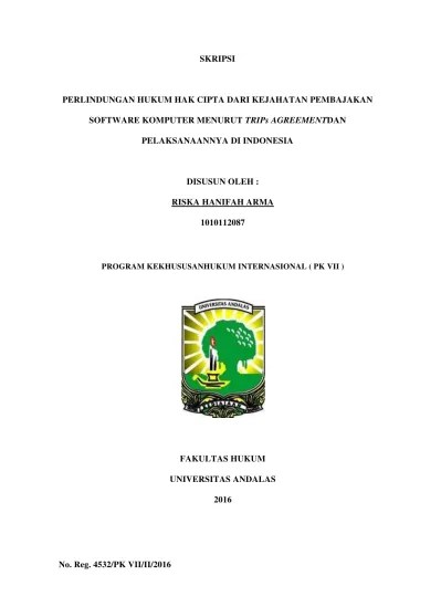 Kejahatan yang dilakukan terhadap hasil karya seseorang . Makalah Cyber Law Cyber Crime Karya Tulis Ilmiah