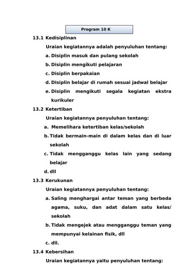 untuk bapak ibu guru dan wali bisa bisa download program tersebut untuk mempermud Top Pdf Lengkap Administrasi File Pendukung Akreditasi Kepala Sekolah Madrasah Ops Sekolah Dasar 5 Program 10 K 123dok Com