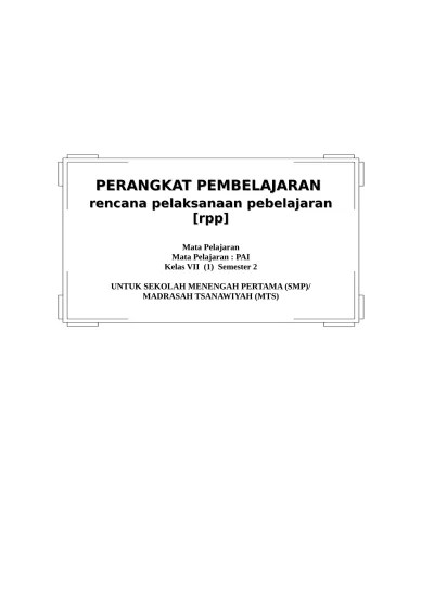 Rpp kelas viii semester 1 dan 2. Top Pdf Rpp Ktsp Smp Mts Matematika Kelas Vii 123dok Com