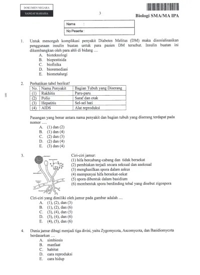 Creati vida den movimiento guide pembahasan un biologi 2014 kak ajaz. Soal Un Sma Ipa Biologi 2015 Mahiroffice Com
